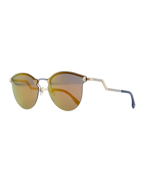 fendi rimless sunglasses with stepped arms|Women's Designer Sunglasses .